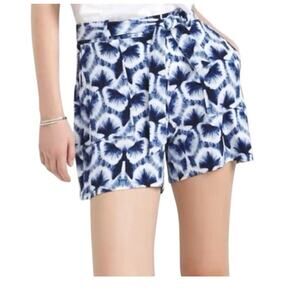 WHBM XS high rise belted tie front Matte jersey stretch pull on shorts SH2 2747
